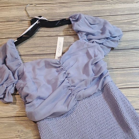 SALE She and Sky Romantic Sleeve mini Dress - Picture 5 of 5